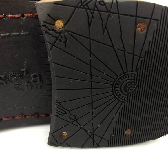 BUSSOLA Sevilla Scotch Brown Suede Leather Zip‎ Booties - Picture 9 of 9